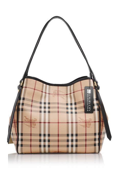 burberry haymarket panel small canterbury tote bag|burberry haymarket check tote.